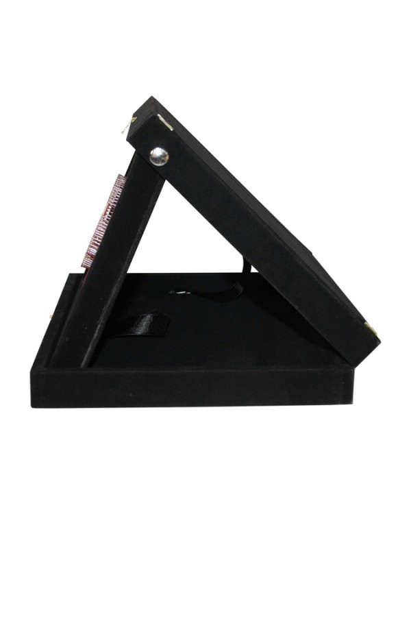 Lüx Ayyıldız Filografi Siyah Kadife Kutulu Plaket