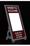 IŞIKLI NÖBETÇİ ECZANE PANOSU TEKLİ AYAKLI