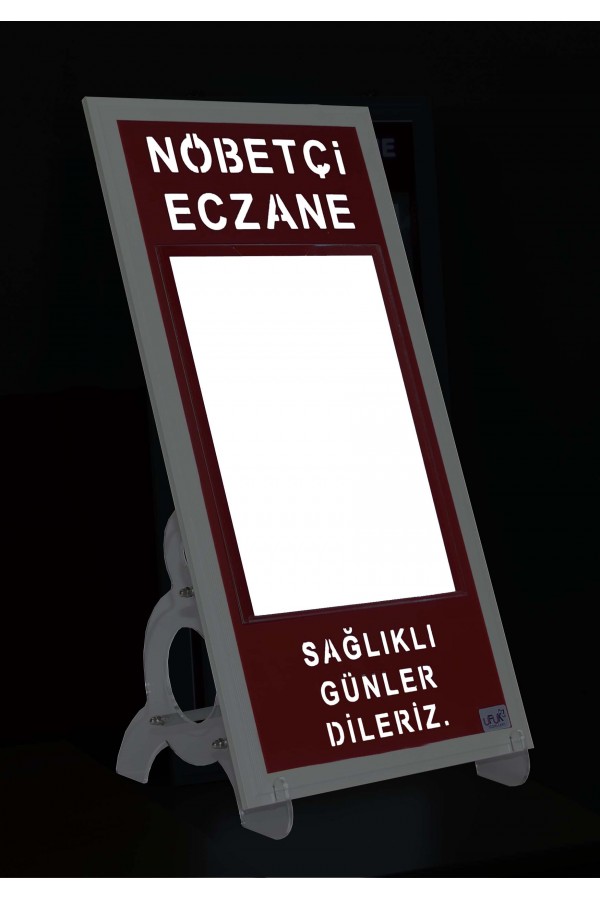 IŞIKLI NÖBETÇİ ECZANE PANOSU TEKLİ AYAKLI