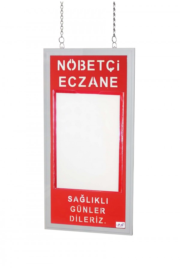 IŞIKLI NÖBETÇİ ECZANE PANOSU TEKLİ ASKILI