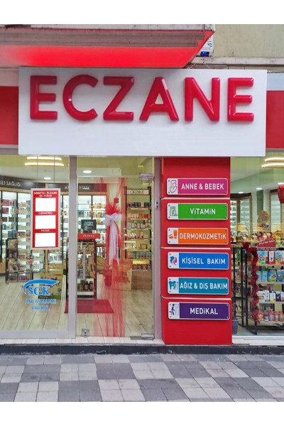 IŞIKLI NÖBETÇİ ECZANE PANOSU MODEL 2 ASKILI