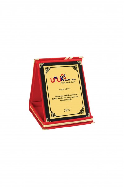 Kadife Kutulu Standart Küçük Boy Plaket 